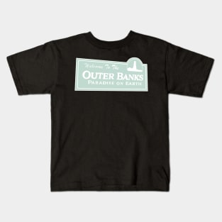 Welcome to The Outer Banks (Teal) Classic Kids T-Shirt